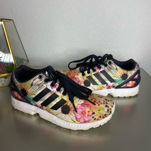 Adidas floral print sneakers